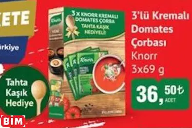 KNORR  3’LÜ KREMALI DOMATES ÇORBASI